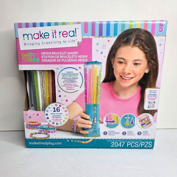 Make It Real Swift Clicks Heishi Bracelet Maker Kit 2047 pcs - NEW IN HAND - Picture 1 of 9